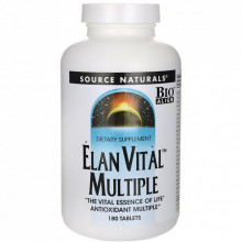 Мультивитамин Source Naturals Мультивитамины, Elan Vital Multiple, 180 таблеток (SN0061) (304586)