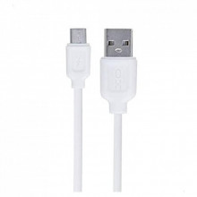 Дата кабель USB 2.0 AM to Micro 5P 1.0m 2.1A white XO (NB36-M-1-WH) (323586)