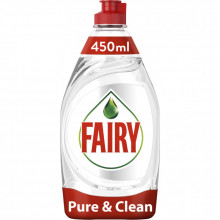 Средство для ручного мытья посуды Fairy Pure & Clean 450 мл (8001090837424) (170096)