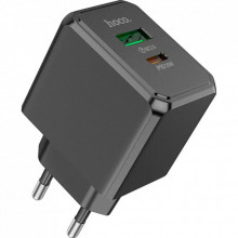 Зарядное устройство HOCO CS14A Ocean 1xUSB-C PD20W + 1xUSB QC3.0 Black (6942007603898) (322096)