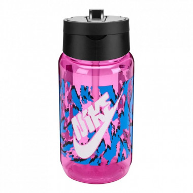 Бутылка для воды Nike TR Renew Recharge Straw Bottle 16 OZ рожевий, чорний, білий 473 мл N.100.7641.660.16 (887791762139) (282196)