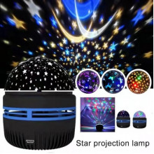 Ночник проектор Led Mini Magic Ball питание USB диско лампа Чёрный (174296)