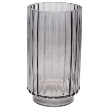 Ваза декоративна Ancient Glass "Манхеттен" 20.5х11.5см, сіре скло (184296)