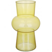 Ваза скляна "Retro Grace" Ø12х20см, жовте скло (257296)