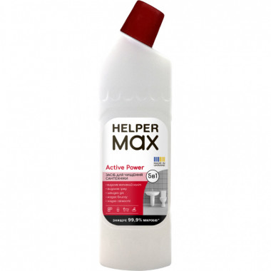Жидкость для чистки ванн Helper Max Active Power Для сантехники 1 л (4820183972972) (263296)
