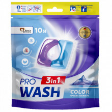 Капсулы для стирки Pro Wash Горная свежесть 10 шт. (4262396145109) (229396)