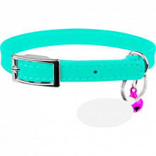 Ошейник для животных WAUDOG Glamour с QR паспортом Д 22-30 см ментоловый (324813) (308596)