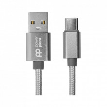 Дата кабель USB 2.0 AM to USB-C 1.0m PowerPlant (CA912346) (321596)