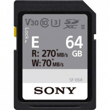 Карта памяти Sony 64GB SDXC class 10 UHS-II U3 V30 (SFE64A.ET4) (317896)