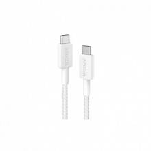 Дата кабель USB-C to USB-C 0.9m nylon 322 white Anker (A81F5H21/A81F5G21) (322896)