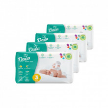 Подгузники Dada Extra Soft Размер 3 MIDI (4-9 кг) 4 упаковки по 50 шт (200 шт) (4820174989545) (244307)