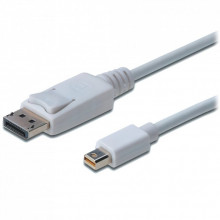 Кабель мультимедийный miniDisplayPort M to DisplayPort M 3.0m Digitus (AK-340102-030-W) (261307)