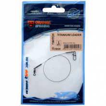 Поводок Ukrspin Orange Spinning титан AFW с вертлюгом 20см 5кг(10lb)/0.21мм (1590.01.33) (277307)