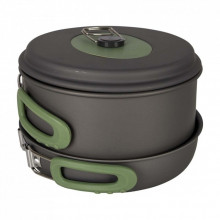 Набор туристической посуды Bo-Camp Explorer 3 Pieces Hard Anodized Grey/Green (2200239) (282307)