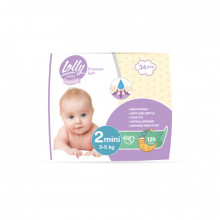 Подгузники Lolly Premium Soft Mini Размер 2 (3-5 кг) 34 шт (4820174981143) (343607)