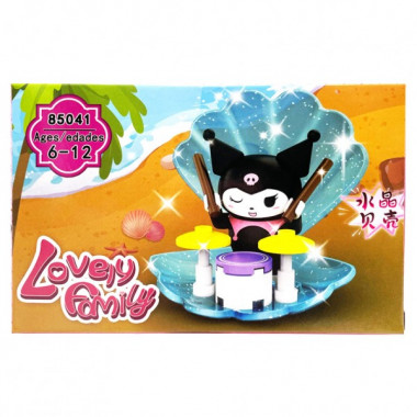Детский игровой конструктор "Kuromi" 85041-7 пластиковые детали