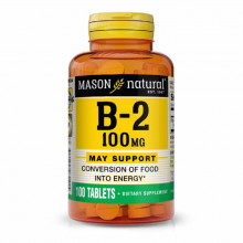 Витамин Mason Natural Витамин B2 100 мг, Vitamin B2, 100 таблеток (MAV07141) (304807)