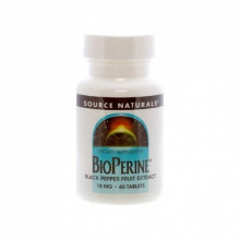 Травы Source Naturals Биоперин (Экстракт Черного Перца) 10мг, 60 таблеток (SN0643) (306907)