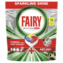 Таблетки для посудомоечных машин Fairy Platinum Plus All in One Lemon 19 шт. (8700216236669) (251217)