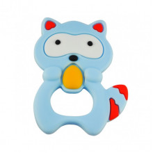 Прорезыватель силиконовый "Енот" MGZ-0402(Blue) в футляре