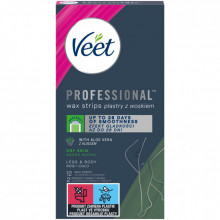 Восковые полоски Veet Professional для сухой кожи с Алоэ вера 12 шт. (8410104511340) (209027)