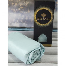 Сатинове простирадло на резинці 180х200см та 2 наволочки 50х70см, Belizza "Mint" (230027) Сатинове простирадло на резинці 180х200см та 2 наволочки 50х70см, Belizza "Mint" (230027)