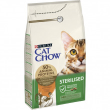 Сухой корм для кошек Purina Cat Chow Sterilised с индейкой 1.5 кг (7613287329516) (203327)