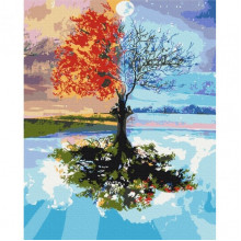 Картина по номерам "Дерево сезонов" BS27746, 40x50 см