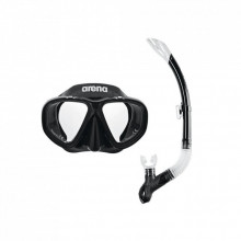 Набор для плавания Arena Premium Snorkeling Set JR 002019-505 маска і трубка чорний Діт OSFM (3468336174371) (285427)