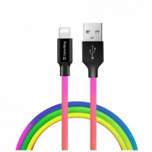 Дата кабель USB 2.0 AM to Lightning 1.0m multicolor ColorWay (CW-CBUL016-MC) (321427) Дата кабель USB 2.0 AM to Lightning 1.0m multicolor ColorWay (CW-CBUL016-MC) (321427)