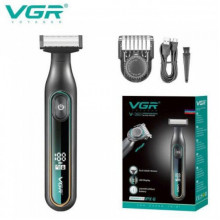Электробритва VGR V-360 шейвер для влажного и сухого бритья, 1 насадка, IPX6, LED дисплей (207527)