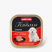 Консервы для собак Animonda Vom Feinsten Junior with Beef + Poultry 150 г (4017721826204) (322527)