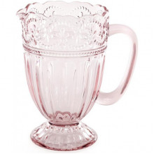 Глечик Siena Toscana 1350мл, рожеве скло (178827)