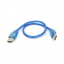 Дата кабель USB 2.0 AM/AM 0.3m blue Ritar (YT-AM/AM-0.3TBL) (262927)