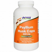 Травы Now Foods Подорожник (Псилиум), Psyllium Husks, 500 мг, 500 капсул (NOW-05972) (303237)