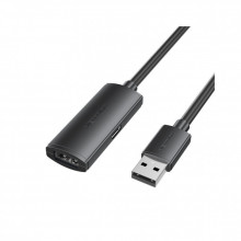 Дата кабель USB 2.0 AM/AF 5.0m Active black Vention (CBKBJ) (344337)