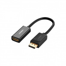 Переходник Display Port M to HDMI F 1080P black Ugreen (40362) (342437) Переходник Display Port M to HDMI F 1080P black Ugreen (40362) (342437)