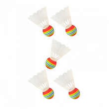 Набор нейлоновых воланов для бадминтона "Badminton Shuttlecocks" NE-BD-003W белый 5 шт