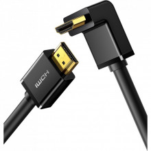 Кабель мультимедийный HDMI M to HDMI M 2.0m 90° corner HD103 black Ugreen (10173) (320637)