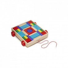 Кубики Melissa&Doug Набор деревянных блоков на тележке (MD14209) (334637) Кубики Melissa&Doug Набор деревянных блоков на тележке (MD14209) (334637)