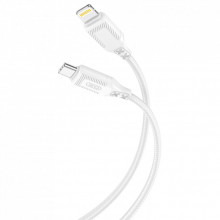 Дата кабель USB-C to Lightning 1.0m 27W braided XO (NBQ236A_White) (322937)