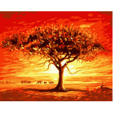 Картина по номерам. Art Craft "Золотое солнце Африки" 40*50 см 10507-AC