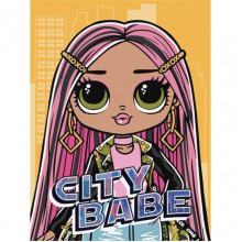 Картина по номерам "L.O.L. Surprise! O.M.G. City Babe" KHO6277, 30х40 см