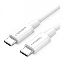 Дата кабель USB-C to USB-C 1.5m US264 18W ABS Cover White Ugreen (60519) (343047)