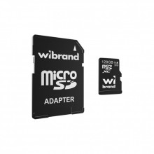 Карта памяти Wibrand 128GB mictoSD class 10 UHS-I U3 (WICDHU3/128GB-A) (202147)