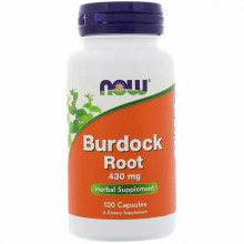 Травы Now Foods Корень лопуха 430мг, Burdock Root, 100 капсул (NOW-04608) (305147)