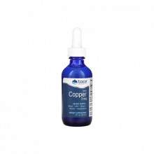 Минералы Trace Minerals Медь ионная в каплях, 3 мг, Ionic Copper, 59 мл (TMR-00341) (308147)