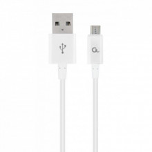 Дата кабель USB 2.0 AM to Micro 5P 1.0m Cablexpert (CC-USB2P-AMmBM-1M-W) (321147)