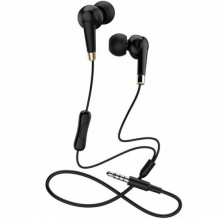 Проводные наушники вакуумные 3.5mm HOCO M58 Amazing с микрофоном 1.2m Чёрные (181247)