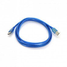 Дата кабель USB 2.0 AM/AM 1.5m ferrite blue Ritar (YT-AM/AM-1.5TBL) (323247)
